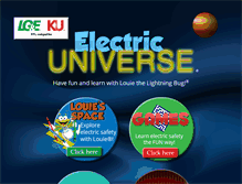 Tablet Screenshot of lge-ku.electricuniverse.com